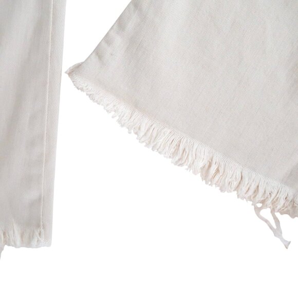UNRAVEL PROJECT Off White lace up flare jeans sz 27  BEN TAVERNITI - Picture 7 of 10